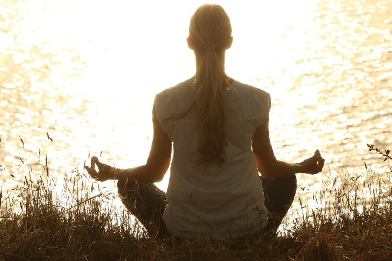 Woman practicing mindful movement